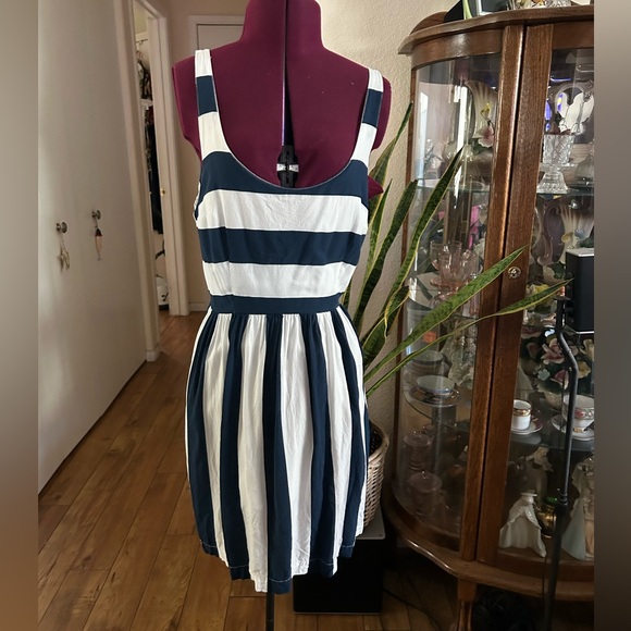 Abercrombie & Fitch Dresses & Skirts - Abercrombie & Fitch Navy Blue & White Stripe Sundress